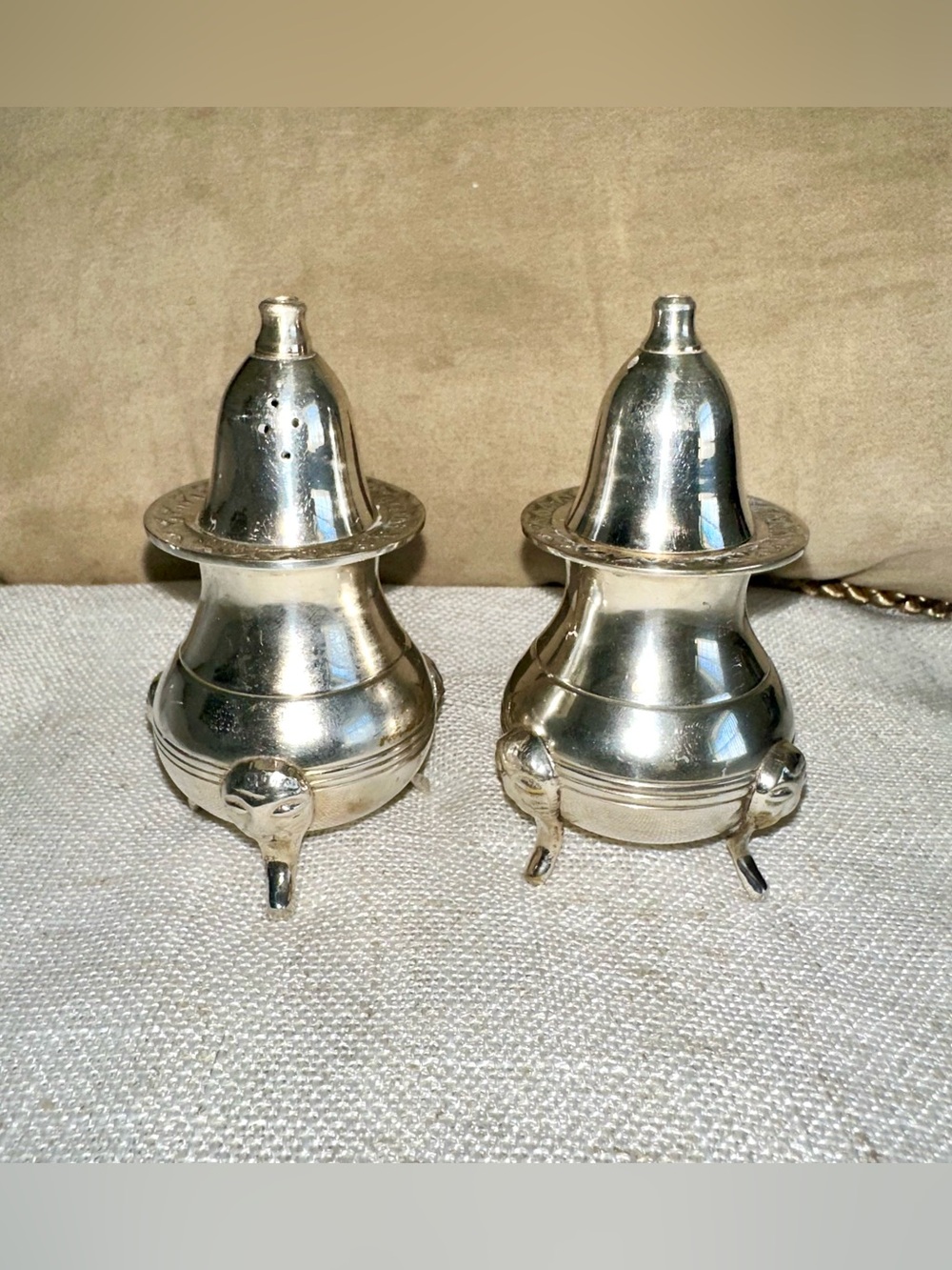 Silver-Tone Salt and Pepper Shakers - Elegant Home Accent